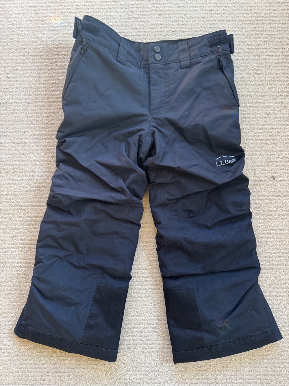 Kid’s L.L. Bean Black Insulated Ski Pants